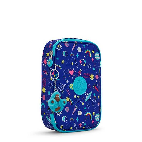 Kipling 100 Pens Printed Case Väska Blå | SE 1325NW